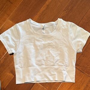 Aerie Offline Baby Blue Ribbed T-Shirt